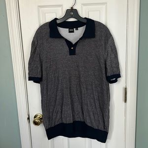 Hugo Boss gray polo shirt
